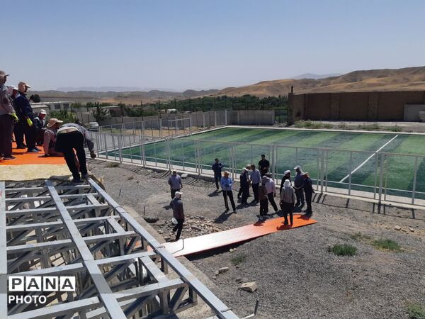 عملیات اجرایی آموزشگاه ۶ کلاسه «شهید دربندی» در روستای قلعه‌ نوِ کلات 