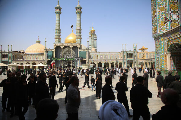 مراسم عزاداری سالروز شهادت امام حسن عسگری(ع) در قم
