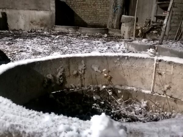 بارش برف پاییزی در شهرزیبای بار نیشابور 