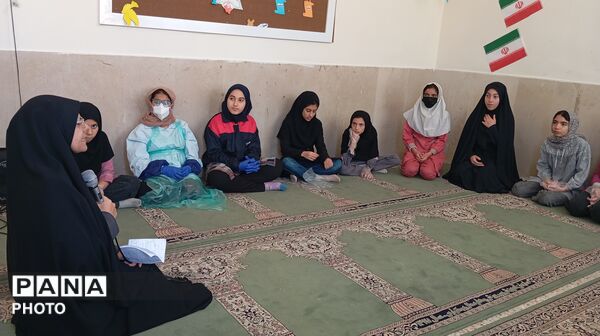 اردوی جهادی نوجهادان دانش‌آموز در دبستان مودت روستای لارک