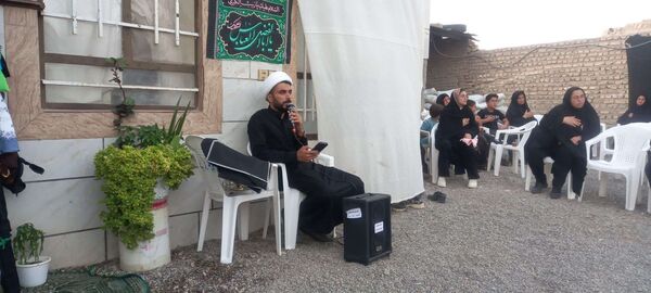 روضه خانگی در ایام محرم در روستای نقاب شهرستان خلیل آباد