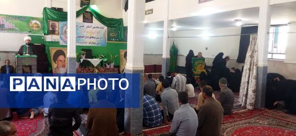 استقبال مردم شهر تیتکانلو از پرچم امام رضا(ع)