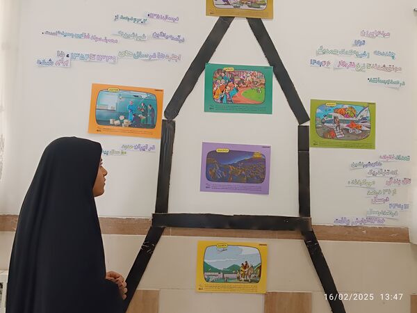 بازدید مسئول اتحادیه انجمن اسلامی یزد از دبیرستان دخترانه شهید زینلی بهاباد