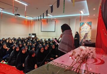 عطر حضور شهید گمنام در دبیرستان قلم چی شهر بن