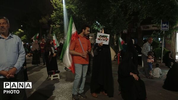  تجمع مردم در هشتاد و هفتمین شب در قاب پانا