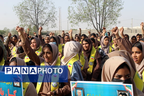پنجمین روز از اردوی تمشک هرمزگان در اردوگاه سرخون بندرعباس