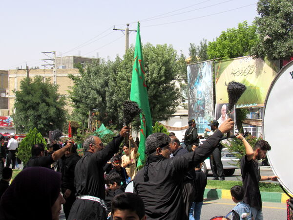 مراسم تاسوعای حسینی در کامیاران 