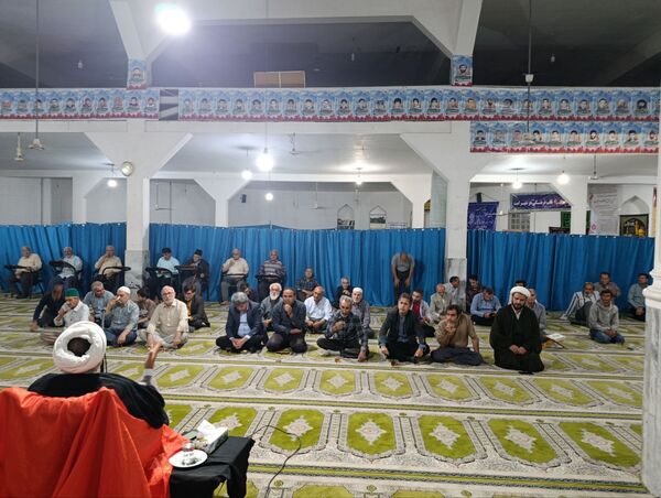 مراسم بزرگداشت شهدای دولت در مسجد جامع آشخانه