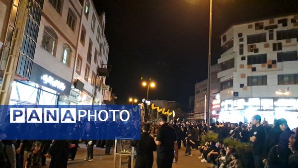 حرکت دسته عزاداری چلچراغ زنجان