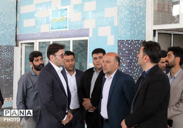  افتتاح چمن مصنوعی مدارس شاهد و مولوی و بازدید از استخر فرهنگیان دورود