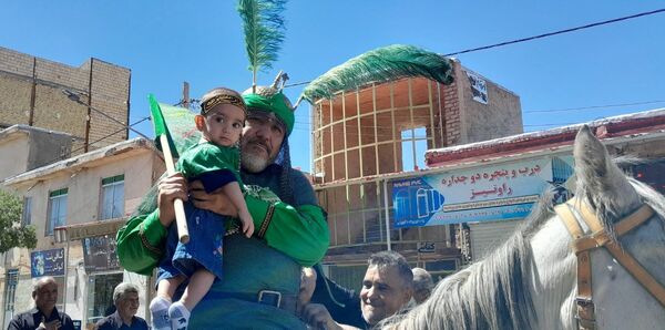 عزاداری روز تاسوعای حسینی در شهرستان بام و صفی آباد