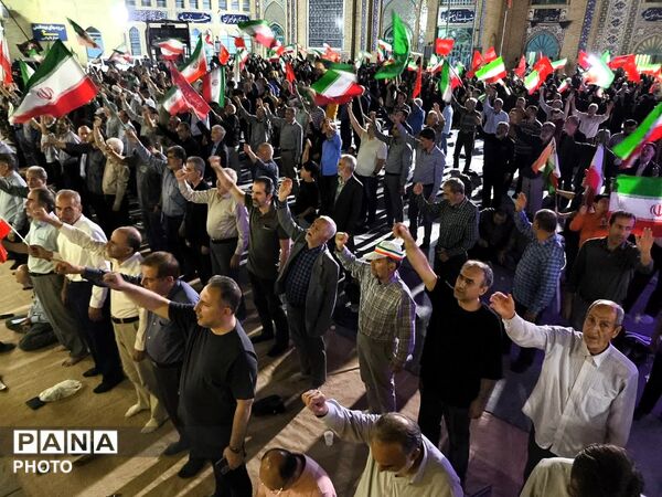 نود شب استقامت و پایداری مردم رجایی شهر کرج