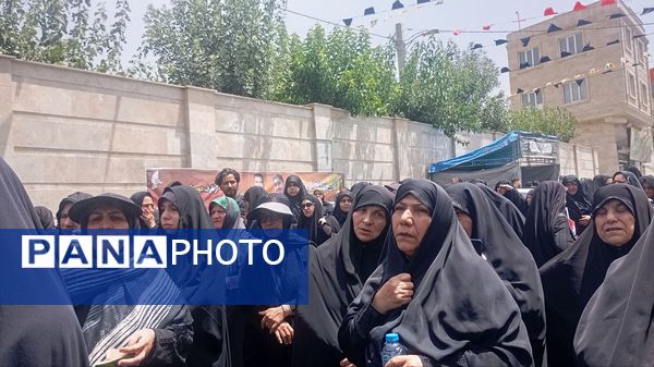 آیین تشییع شهید مرتضی جمالی در فردیس