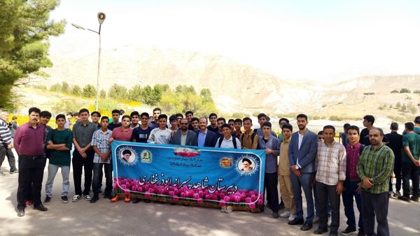 بازدید دانش آموزان پایه دهم دبیرستان شاهد ابوذر غفاری از سد اردوگاه باغرود 