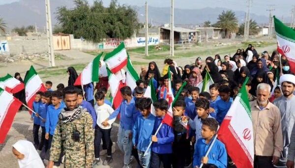 راهپیمایی ۲۲ بهمن ماه در دهستان‌های آبنما و خراجی رودان