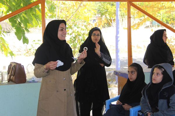 حضور دانش‌آموزان ناحیه یک شهرکرد و لاران در اردوی «طرح تمشک» 