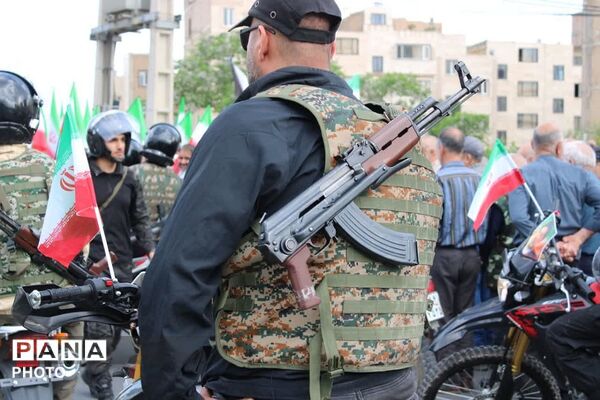 رزمایش اقتدار جان فدا برای ایران امام رضایی در چهاردانگه