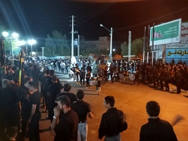 مراسم شب عاشورا در شهر تیتکانلو