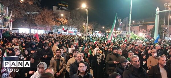 تجمع و راهپیمایی مردم بجنورد برای بیعت با رهبر جدید