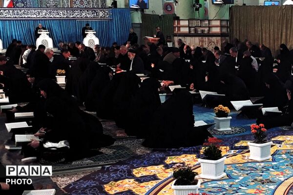 مراسم عزاداری شهادت رهبر معظم انقلاب در حرم مطهر حضرت عبدالعظیم حسنی (ع)