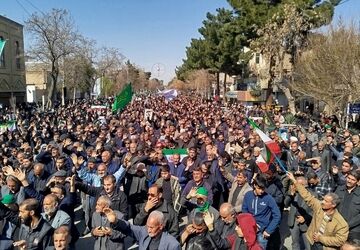 عزاداری رهبر شهید در نیشابور
