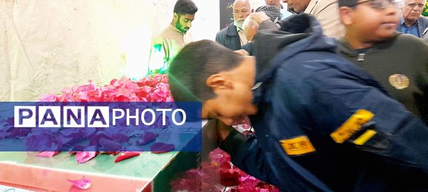 تشییع شهید گمنام در فین