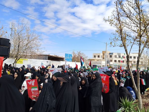 راهپیمایی باشکوه روز قدس در شهرستان گلبهار