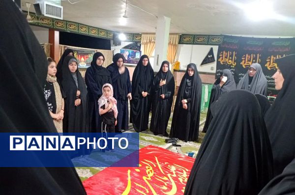 آیین شام غریبان دختران زینبی در آشخانه