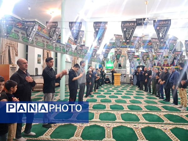 عزاداری شب‌های محرم در مسجد صاحب الزمان آشخانه 