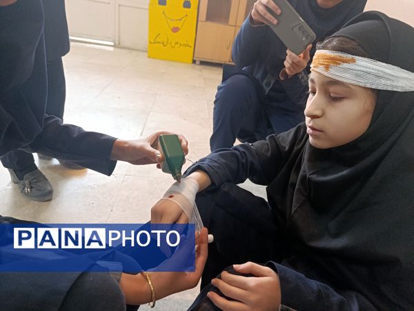 بیست‌وهفتمین مانور سراسری زلزله و ایمنی در دبیرستان میرزا جعفر سروقد