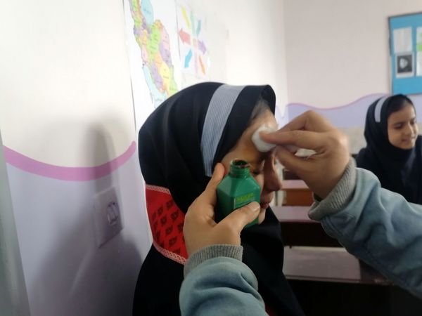 بیست و هفتمین دوره مانور زلزله در مدرسه ناهید نخودی 