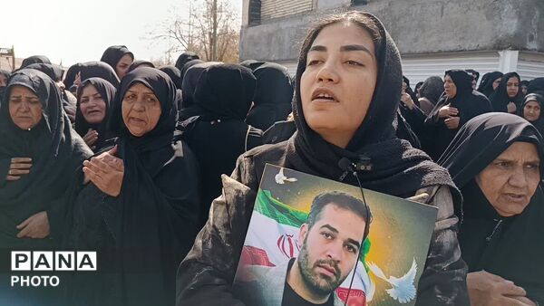 تشییع باشکوه پیکر پاک و مطهر شهید احسان اکبرزاده در نورآباد