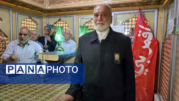 مراسم غبارروبی ضریح مطهر حضرت سلطانعلی(ع) همزمان با میلاد پیامبر(ص) و امام صادق(ع) در مشهد اردهال