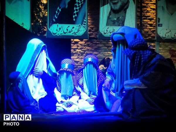 اجرای نمایش ، یاس بی نشان در جمع مردم مبعوث شده شهرستان فلاورجان
