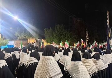 حضور دختران زرقان در رژه اقتدار جانفدایان ایران