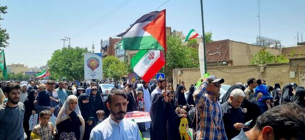خروش مردم انقلابی قم در اعلام انزجار از جنایات رژیم صهیونیستی 