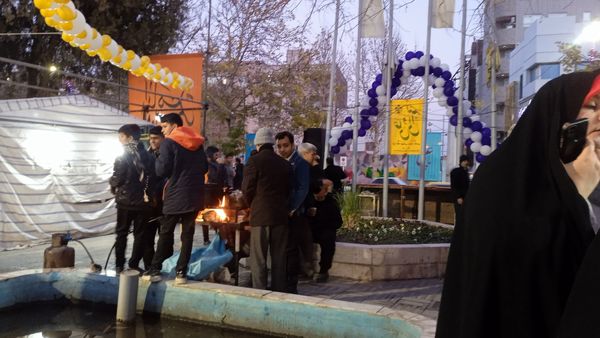 موکب های پذیرایی در جشن خیابانی مهر علوی کاشمر