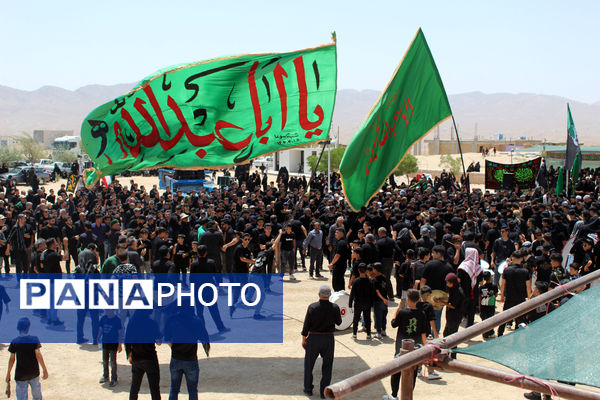 عزاداری تاسوعای حسینی در شهر درق 