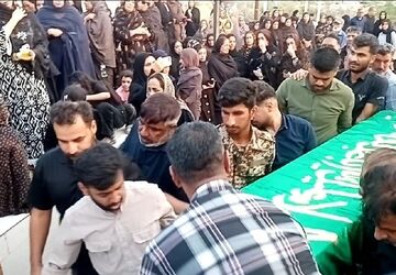 شهید مطهر حمید عوض‌زاده در زادگاهش به خاک سپرده شد
