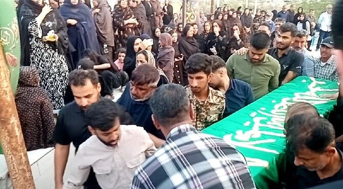 شهید مطهر حمید عوض‌زاده در زادگاهش به خاک سپرده شد