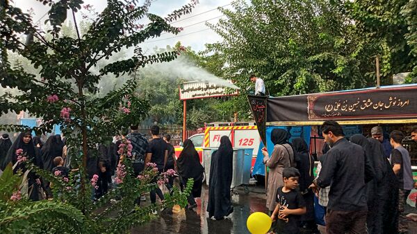 برپایی موکب عشاق الحسین سازمان دانش‌آموزی شهر تهران