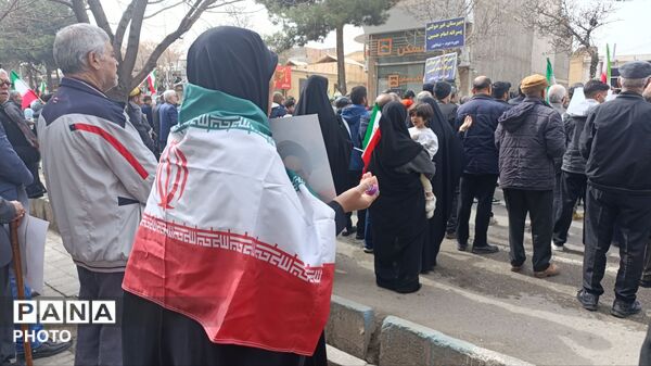 حضور حماسی مردم در راهپیمایی روز قدس در نیشابور 
