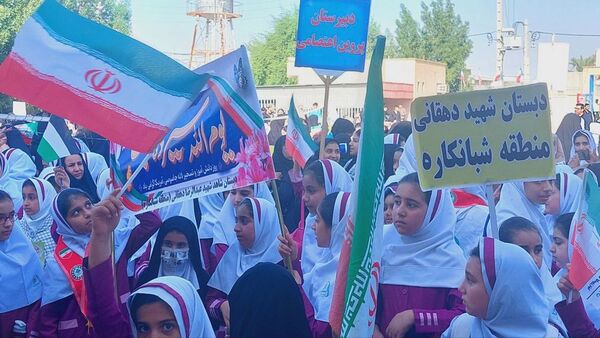 راهپیمایی ۱۳ آبان در منطقه شبانکاره 