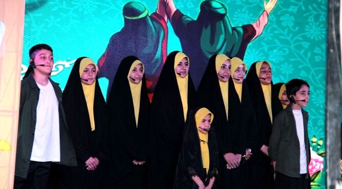 جشن عید غدیر در موکب نوجوانان کازرون