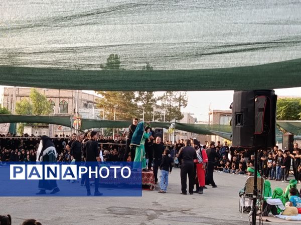 تعزیه خوانی روز عاشورا در دهستان رزق‌آباد