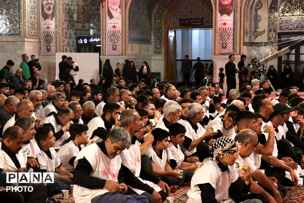عزاداری گلستانی‌ها در حسینیه حرم مطهر رضوی 