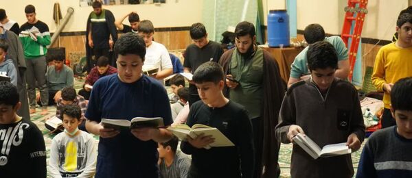 اعتکاف دانش‌آموزی در قائمشهر