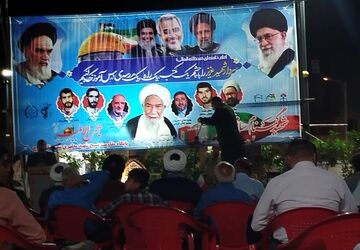 مراسم سالگرد شهادت آیت‌الله رئیسی و دیگر شهدای خدمت در شهرستان‌ زارچ