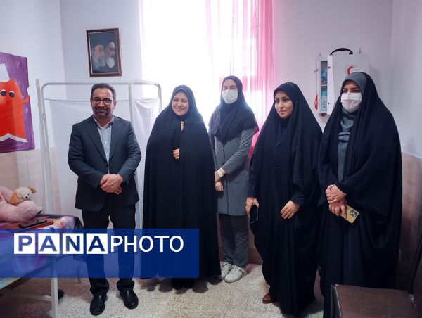 افتتاح اتاق بهداشت در دبستان دخترانه مالک‌ اشتر شهرستان ملارد