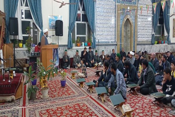 محفل انس با قرآن کریم  در مسجد جامع شهر بار نیشابور 